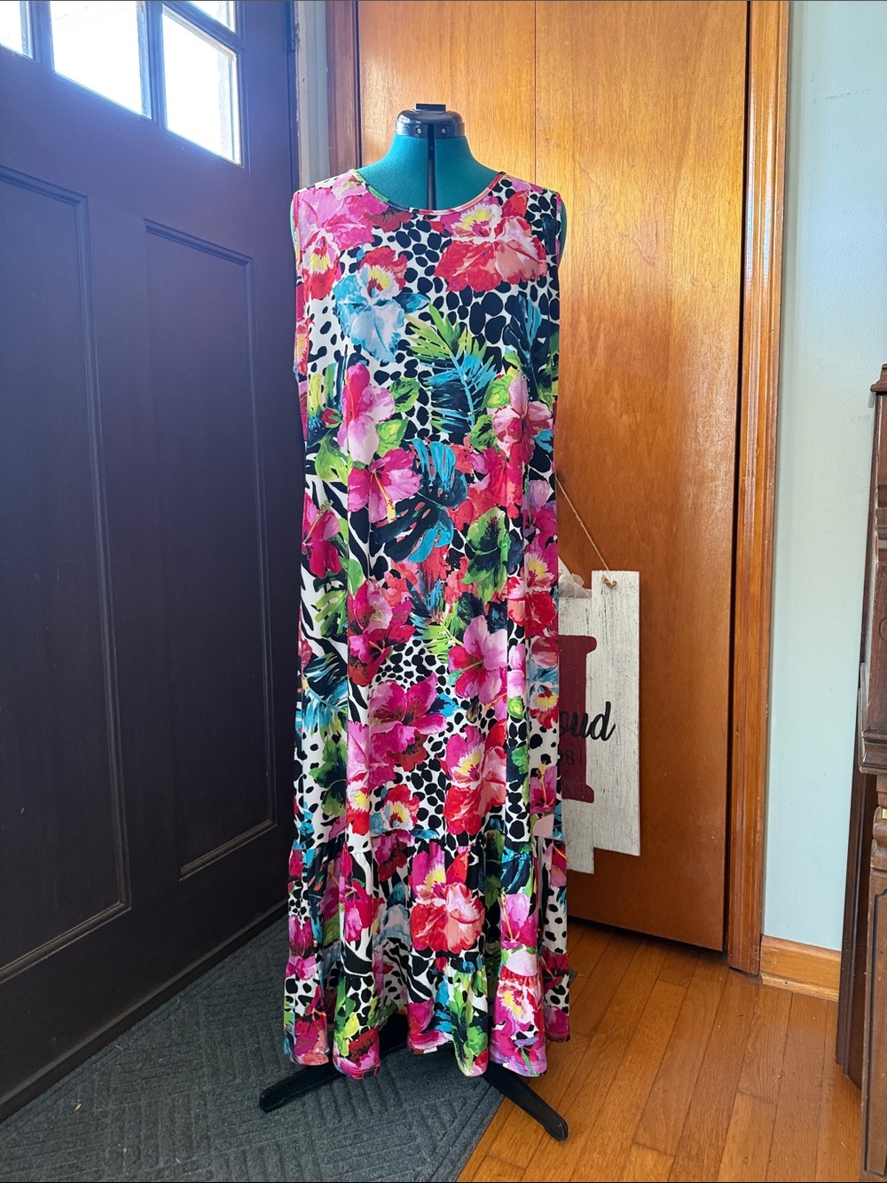 Attitudes by Renee Multi-Color Floral Maxi Dress